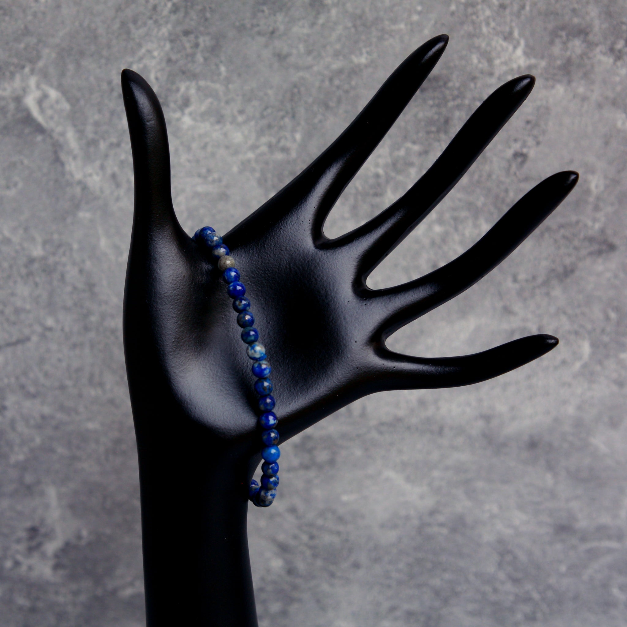 4mm Lapis Lazuli Bead Stretch Bracelet