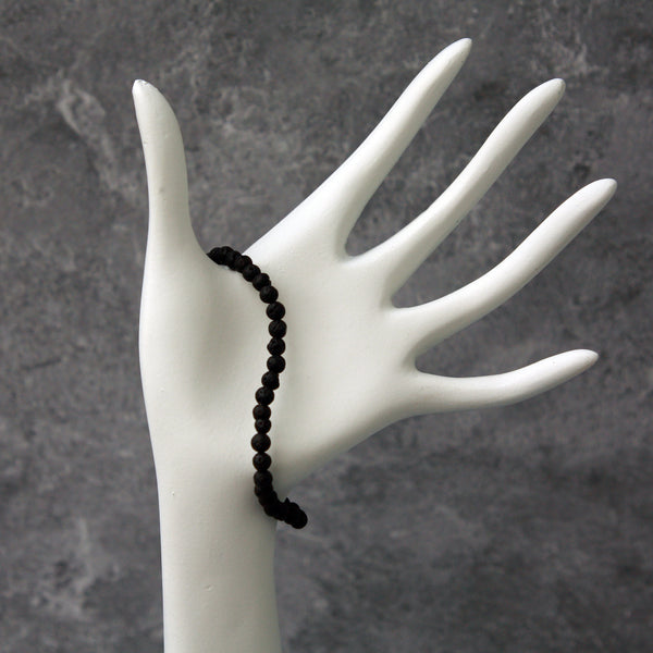 4mm Lava Bead Stretch Bracelet - Essential Oil Diffuser